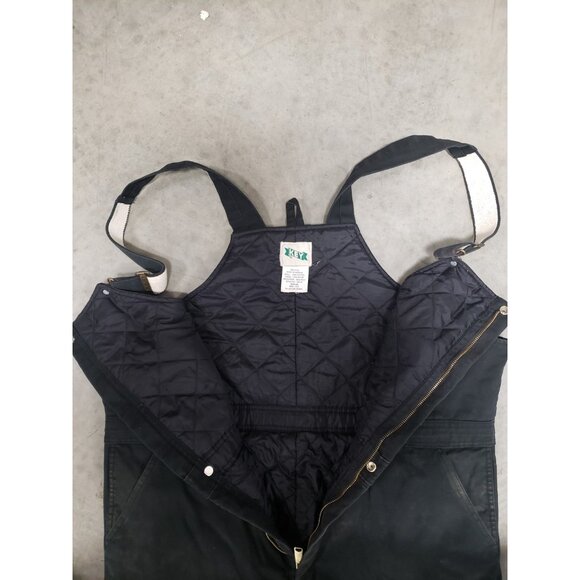 Key Apparel Outawear Insulated Duck Bib Overalls Black XL Regular Style 278.01 - Picture 8 of 16